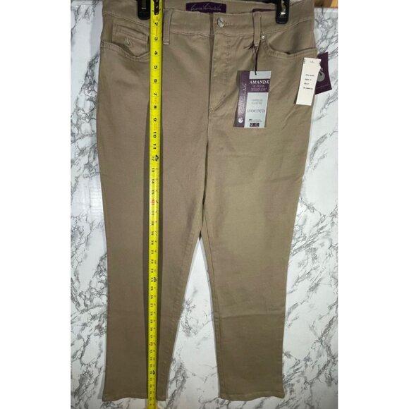 Gloria Vanderbilt Amanda Tapered Leg Classic Rise Jeans 12P Average  Hazelnut - Picture 4 of 9